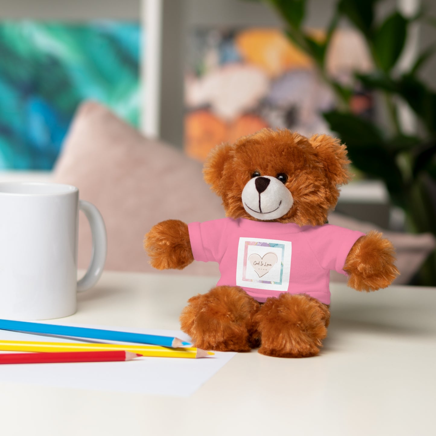 God is Love Stuffed Animals with Tee