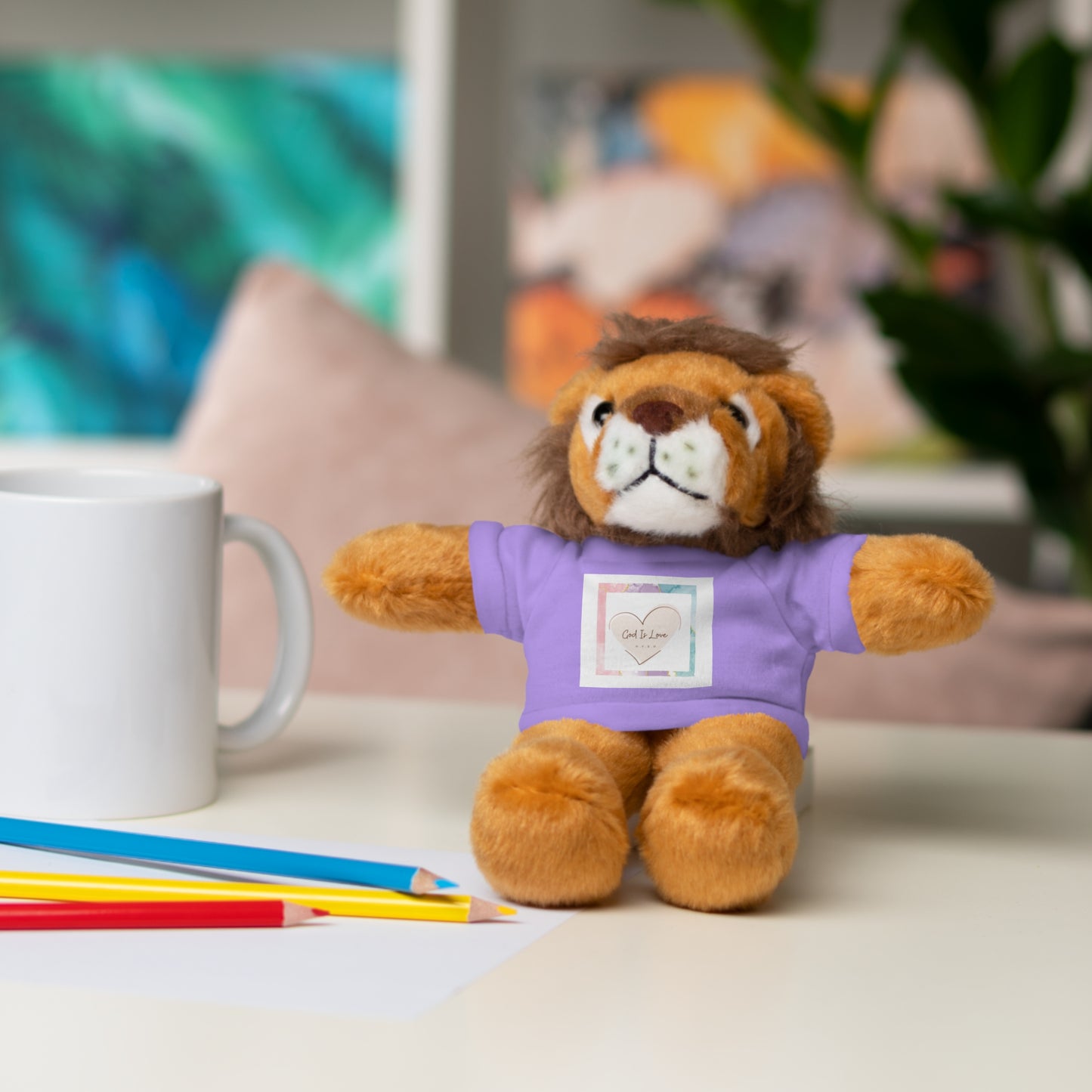 God is Love Stuffed Animals with Tee