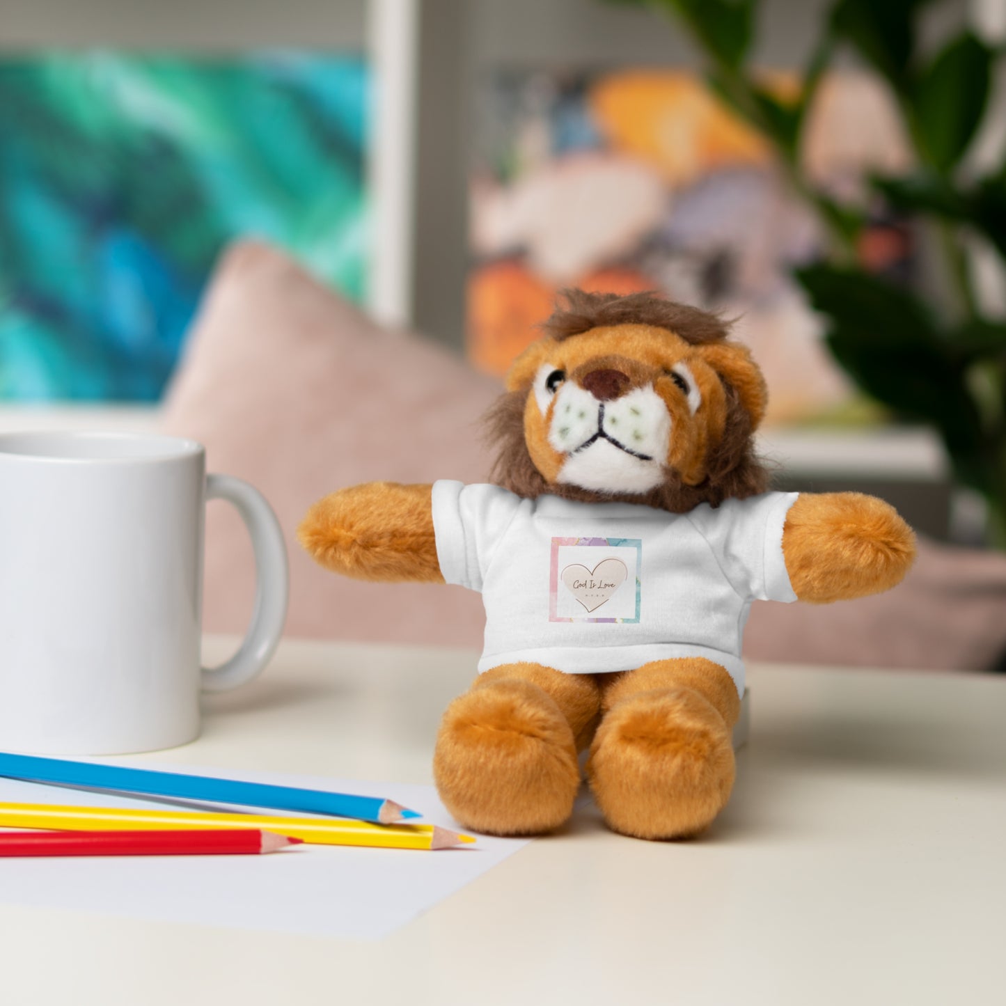 God is Love Stuffed Animals with Tee