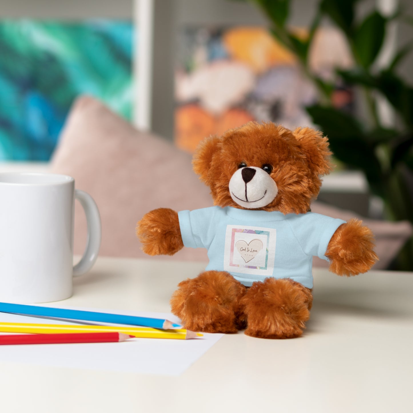 God is Love Stuffed Animals with Tee