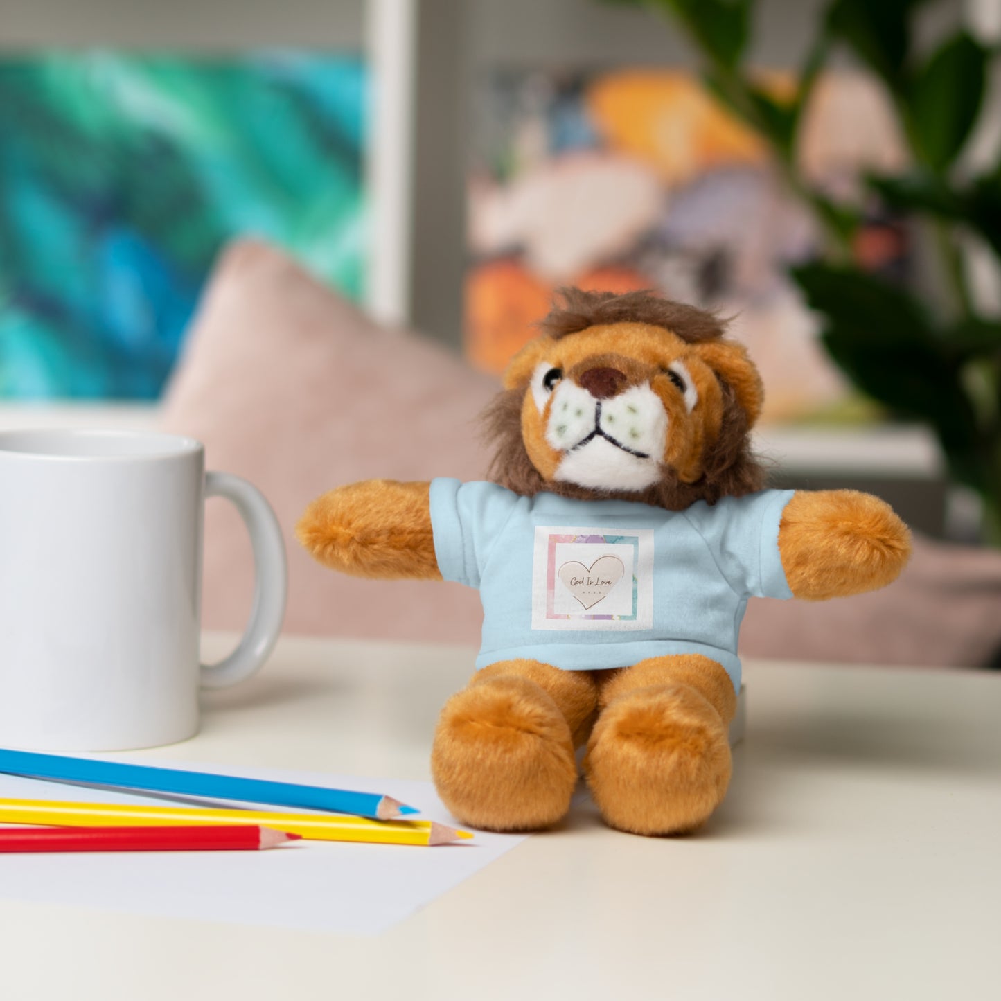 God is Love Stuffed Animals with Tee