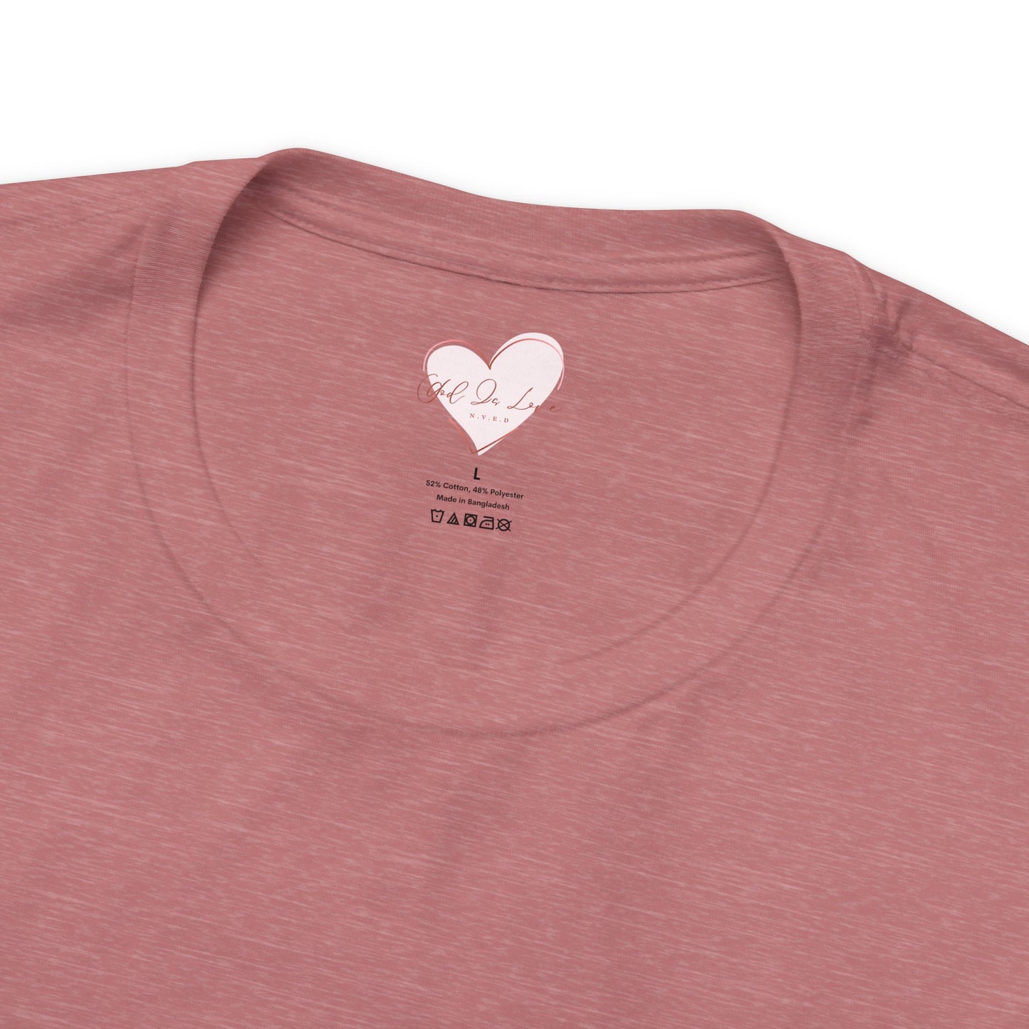 Unisex Jersey Short Sleeve Tee, God Is Love, Religious Love and Strength best gift