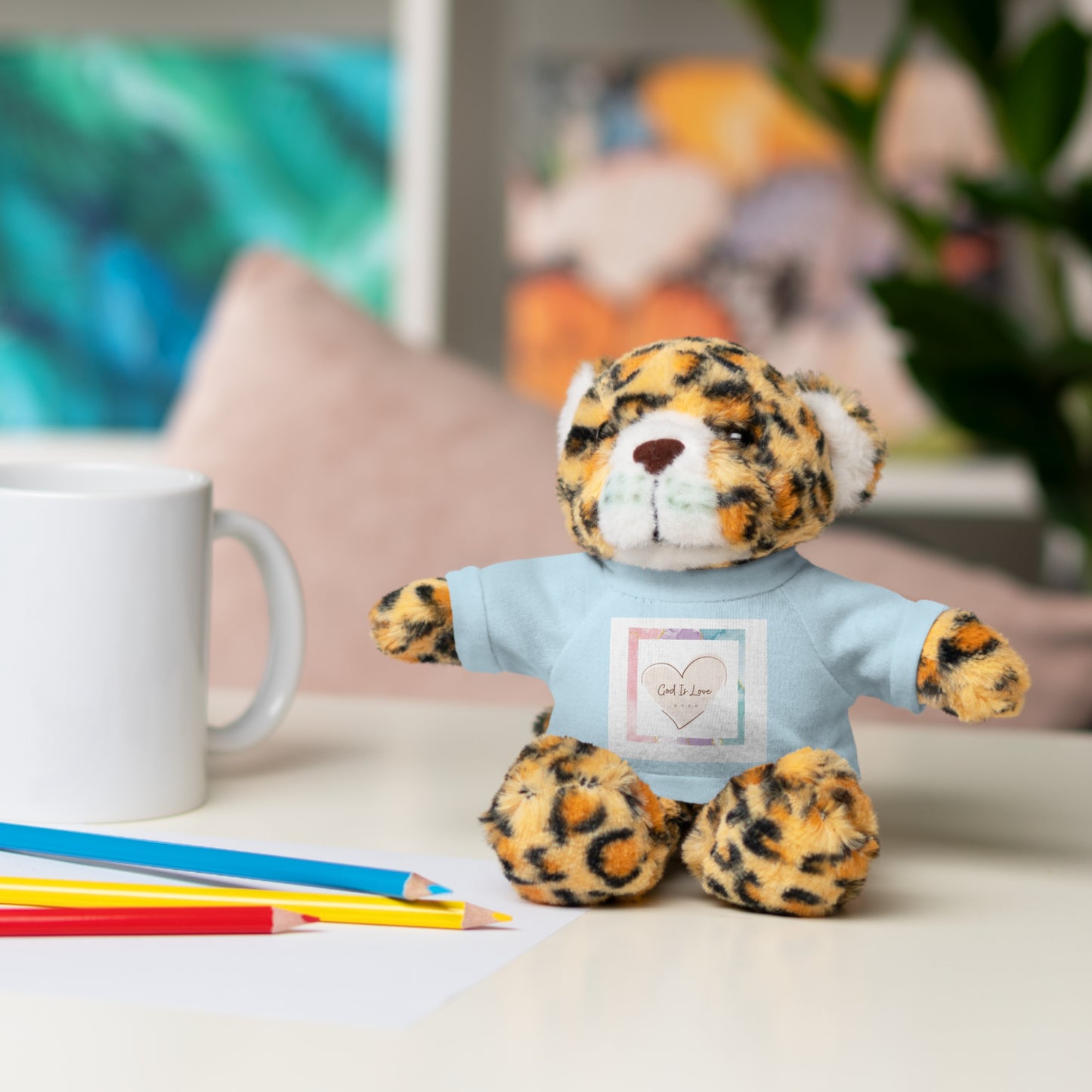 God is Love Stuffed Animals with Tee