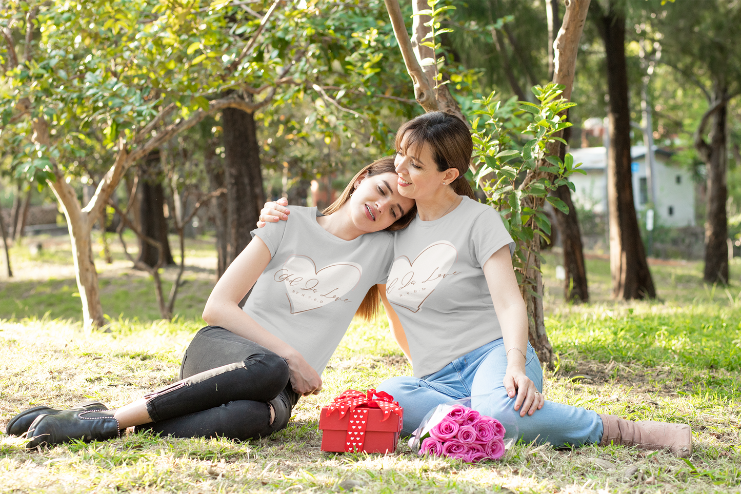 Comfy T-shirt, Matching MOMMY AND ME, God, Religious, Cotton, Womens, Heart, Scrpit writing,Season