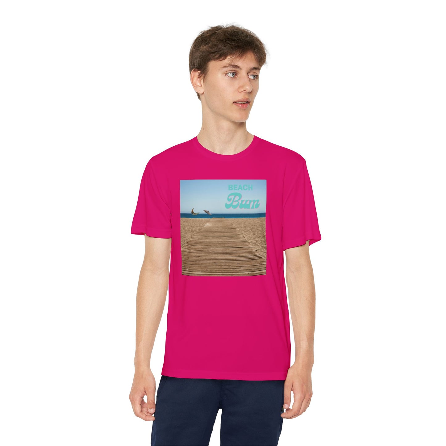 Beahc Bum T- Shirts Youth Competitor Tee