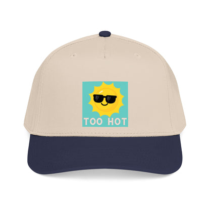 TOO HOT Sun with Sunglasses  Mid Profile Baseball Cap