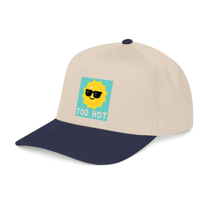 TOO HOT Sun with Sunglasses  Mid Profile Baseball Cap