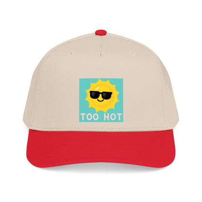 TOO HOT Sun with Sunglasses  Mid Profile Baseball Cap