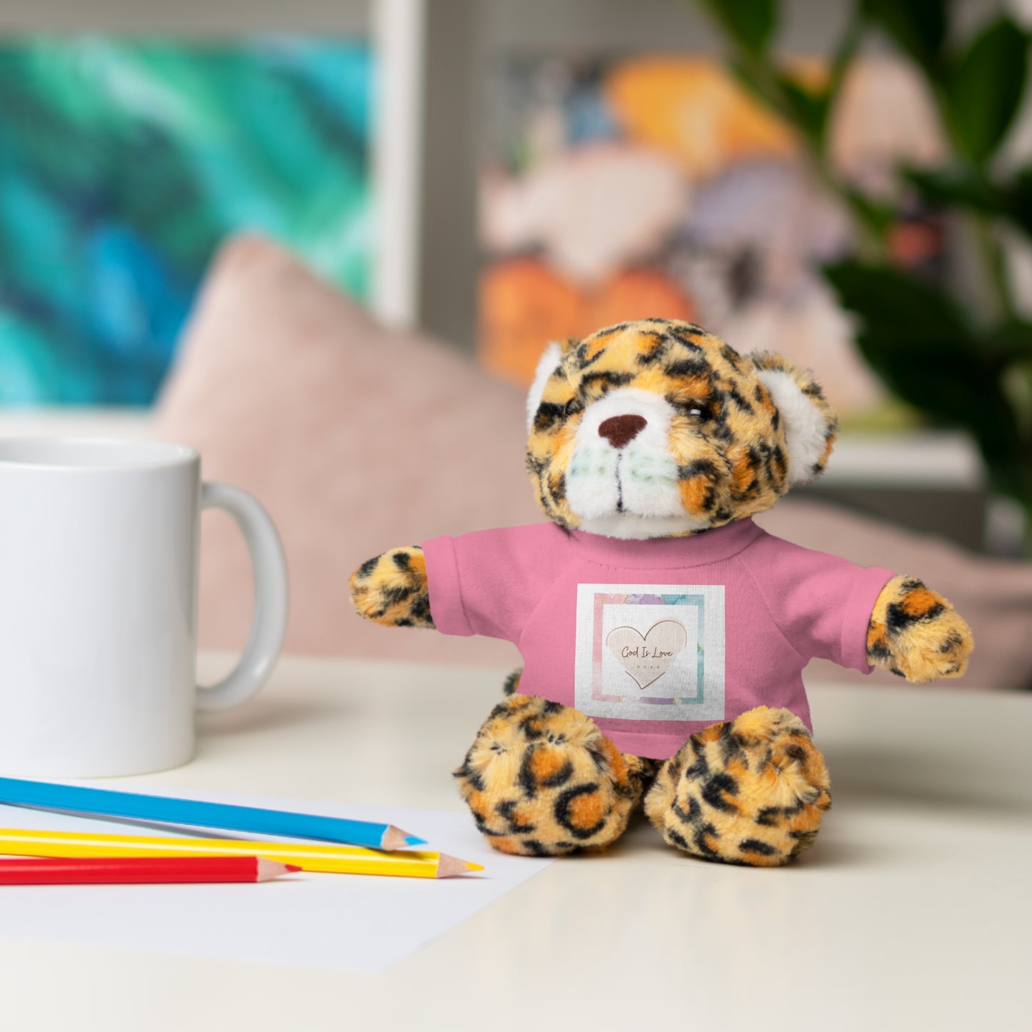 God is Love Stuffed Animals with Tee