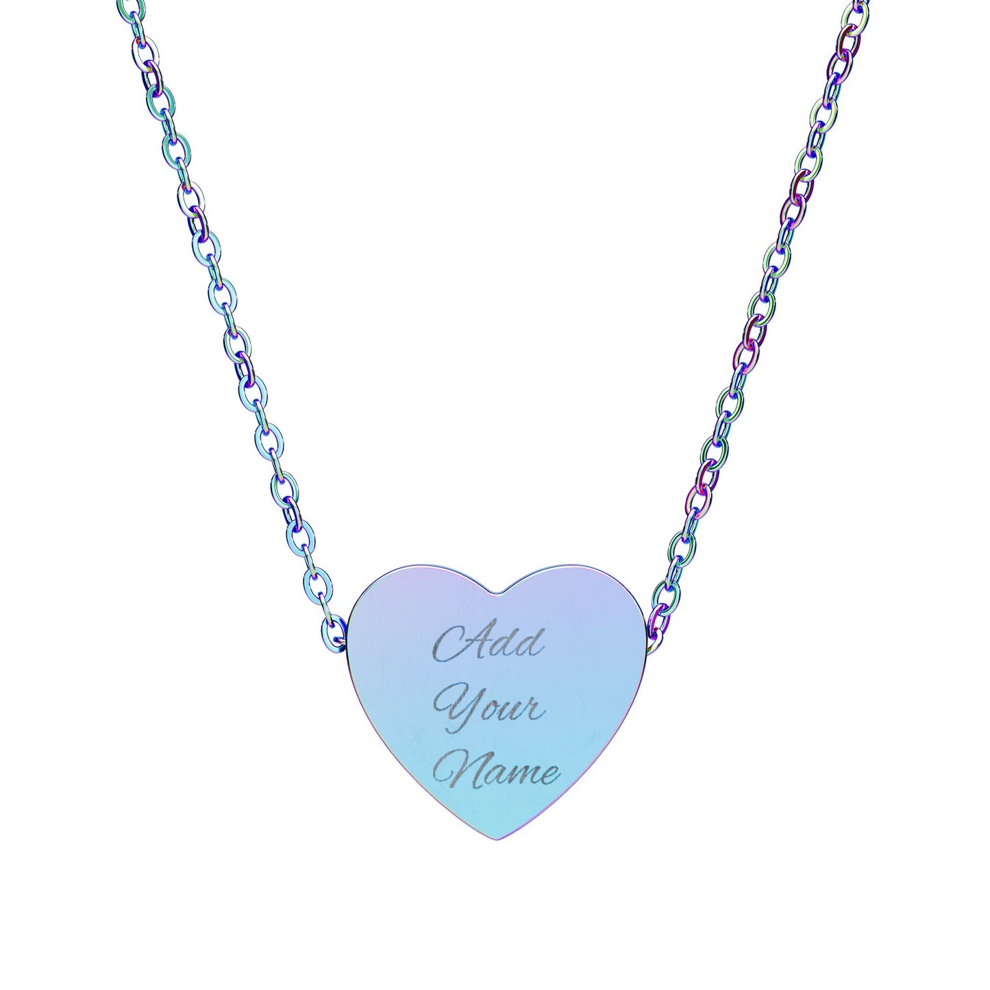 Personalize Heart Necklace (Engraving)