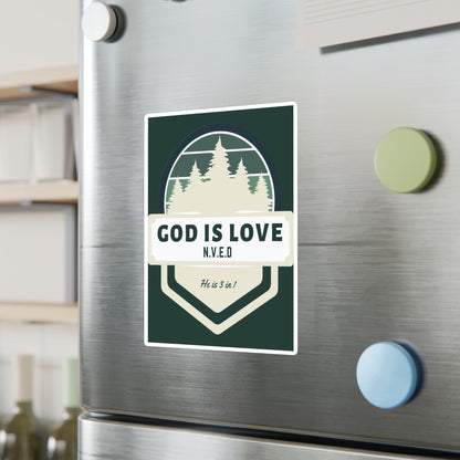 God Is Love He is 3 in 1 Kiss-Cut Vinyl Decals