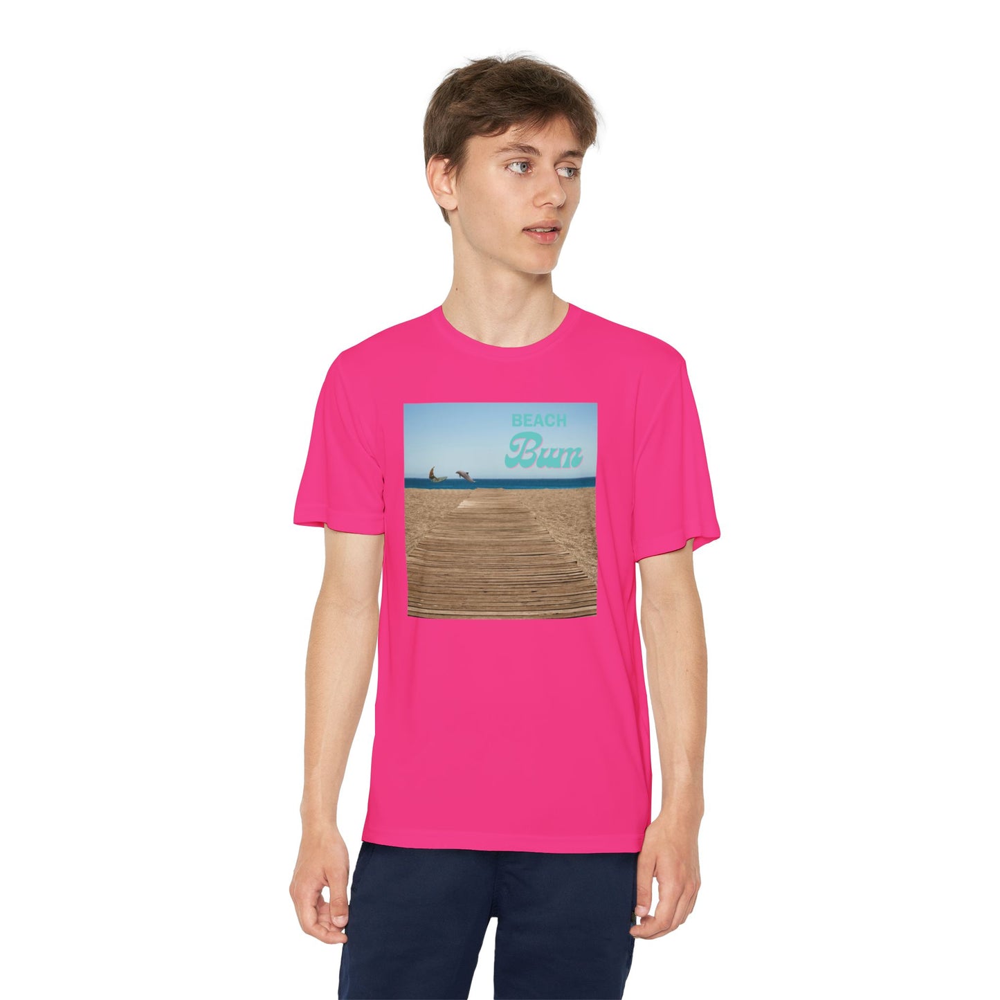 Beahc Bum T- Shirts Youth Competitor Tee