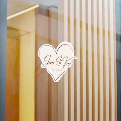 Jesus is King Kiss-Cut Vinyl Decals