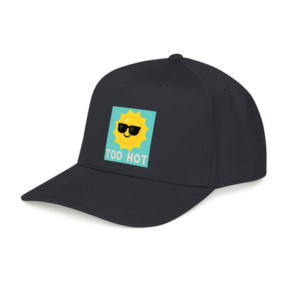 TOO HOT Sun with Sunglasses  Mid Profile Baseball Cap
