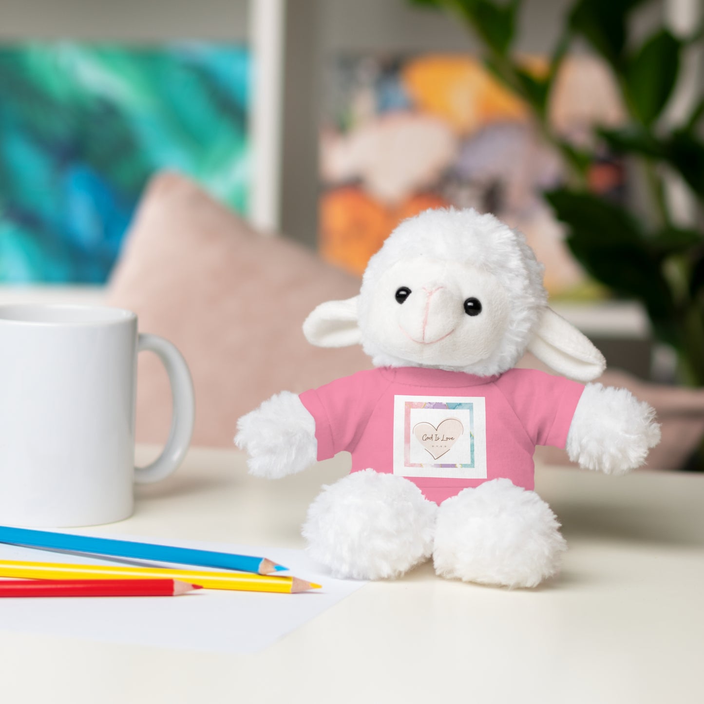 God is Love Stuffed Animals with Tee