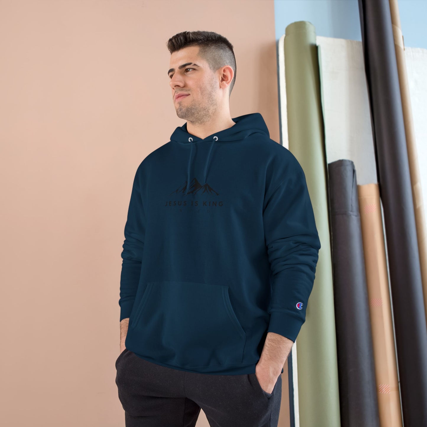 Jesus is King N.V.E.D Brand and Champion Hoodie Together!