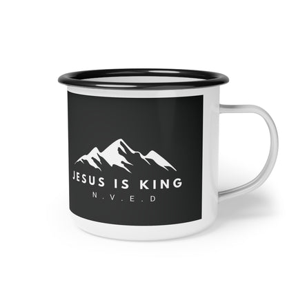 Jesus Is King Enamel Camp Cup