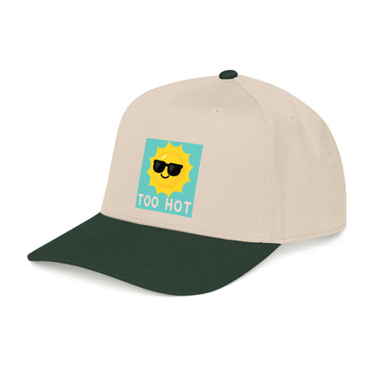 TOO HOT Sun with Sunglasses  Mid Profile Baseball Cap
