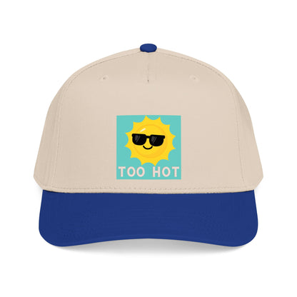 TOO HOT Sun with Sunglasses  Mid Profile Baseball Cap