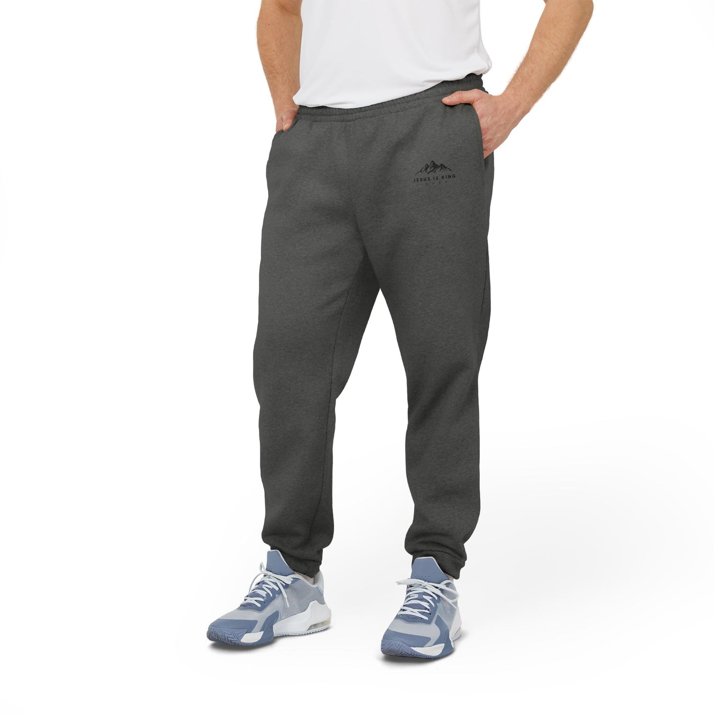Jesus Is King Mountain Joggers — Religious Adidas-Style Sweatpants