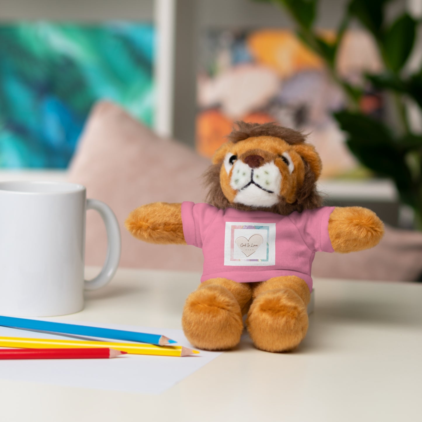 God is Love Stuffed Animals with Tee