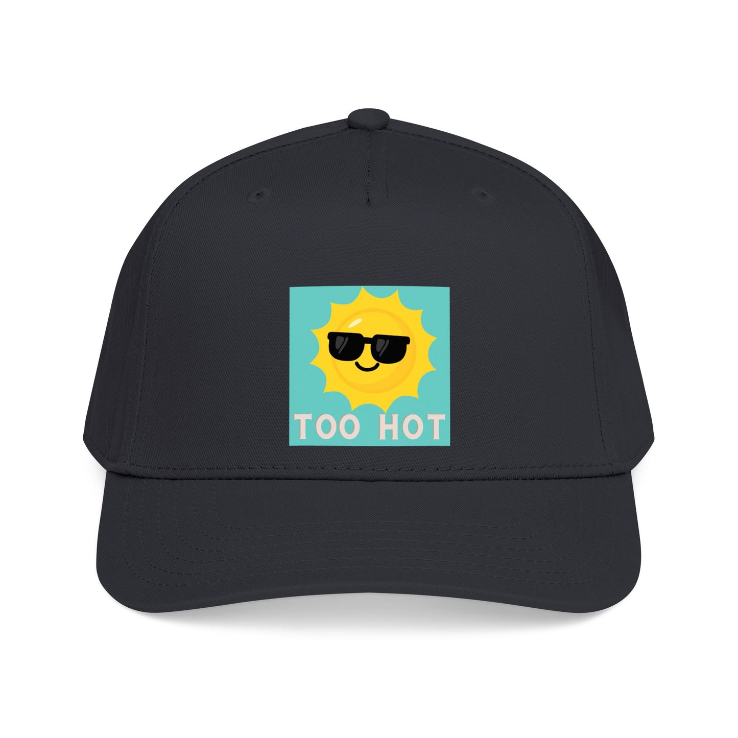 TOO HOT Sun with Sunglasses  Mid Profile Baseball Cap