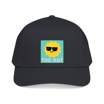 TOO HOT Sun with Sunglasses  Mid Profile Baseball Cap