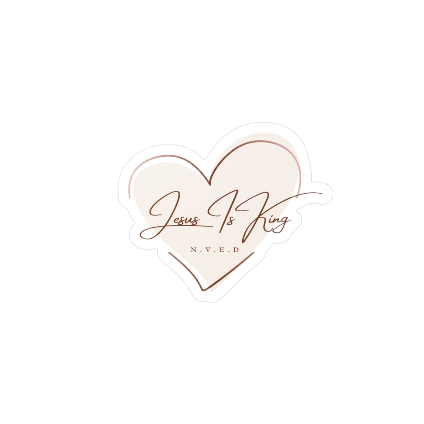 Jesus is King Kiss-Cut Vinyl Decals