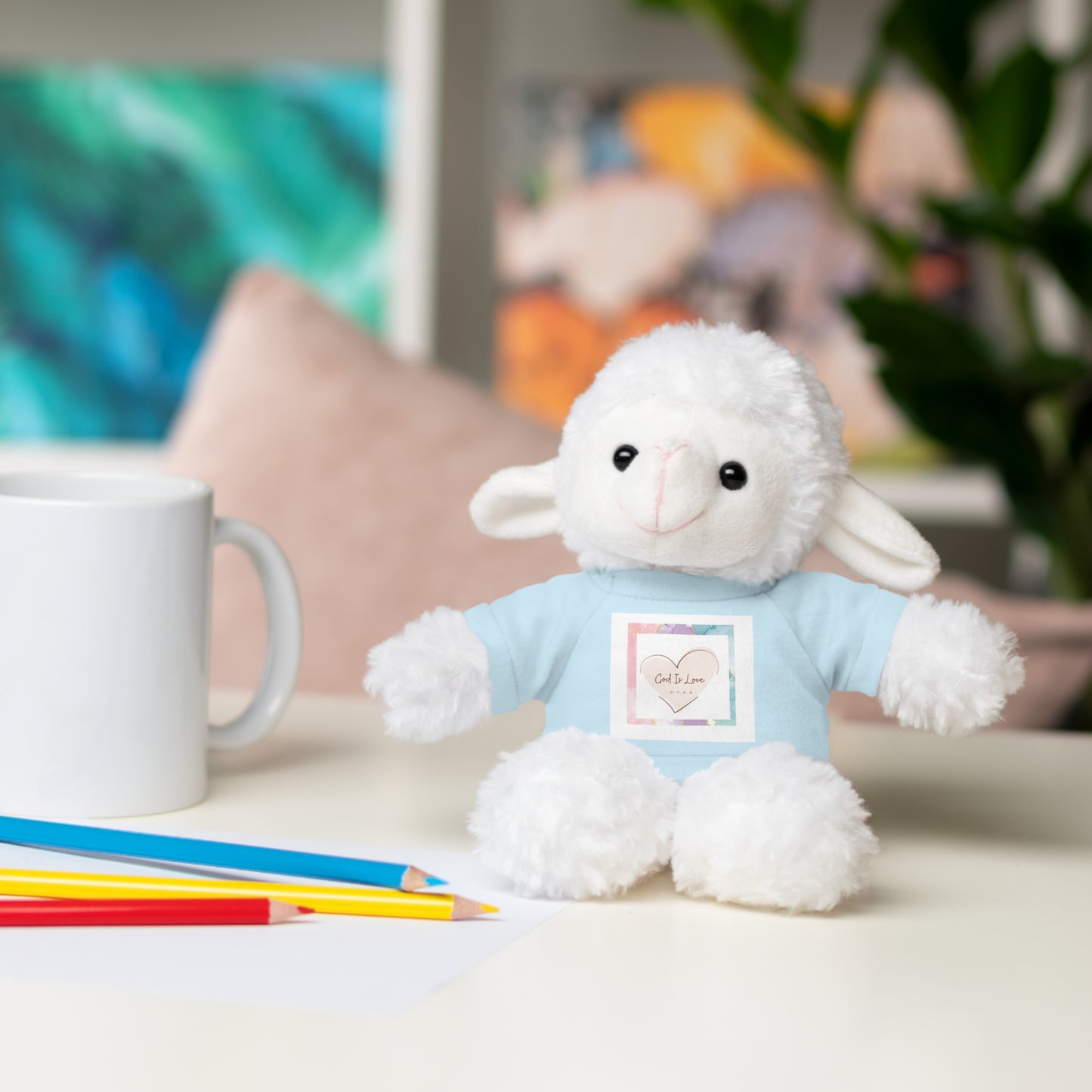 God is Love Stuffed Animals with Tee