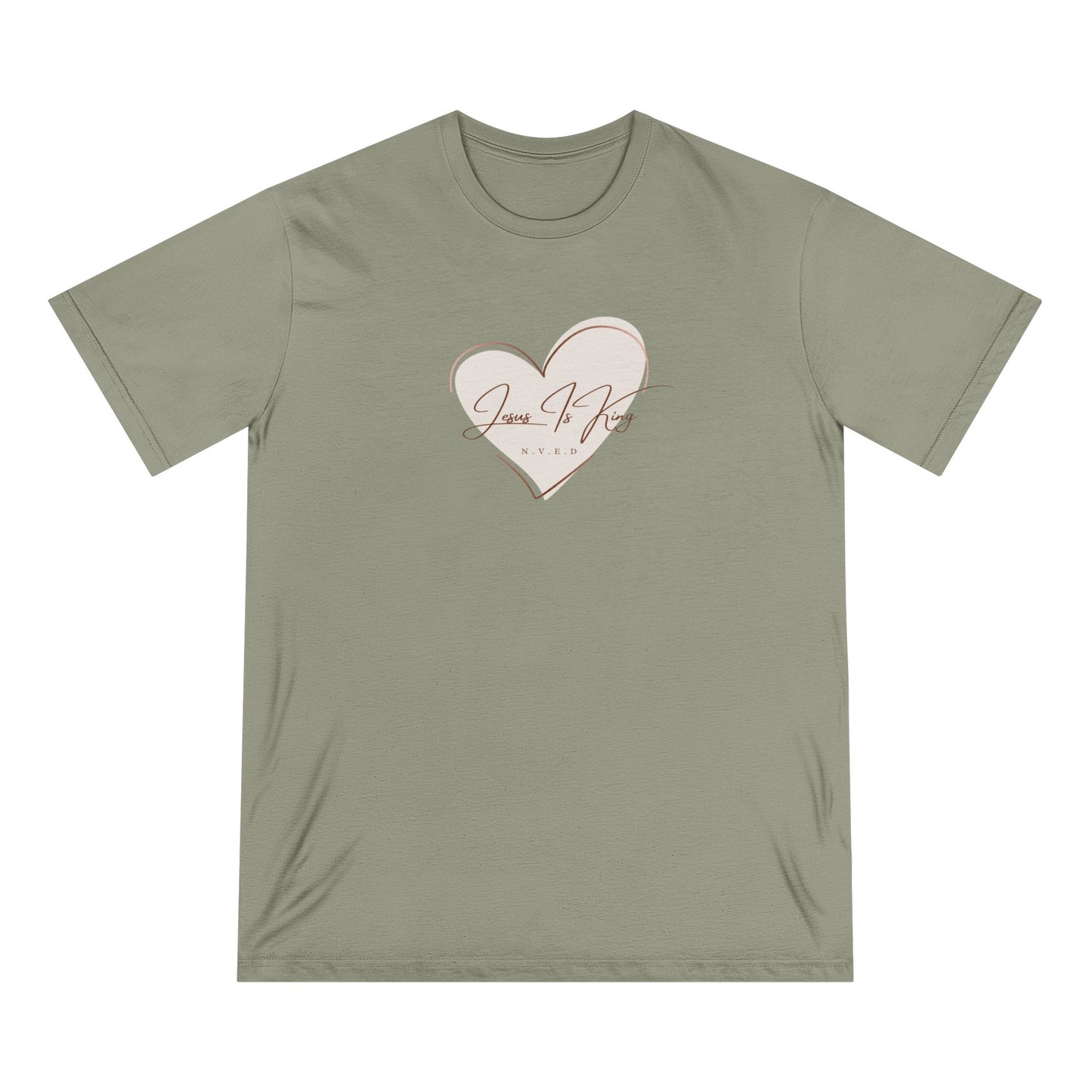 Jesus is King  N.V.E.D made with love Organic Staple T-shirt