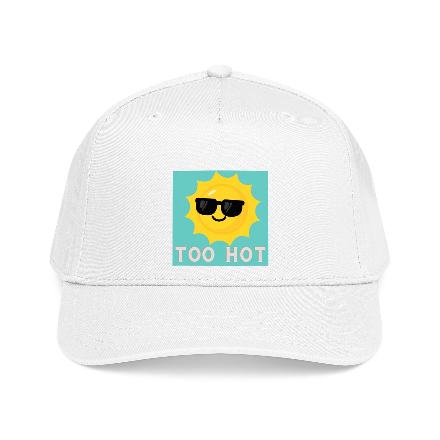 TOO HOT Sun with Sunglasses  Mid Profile Baseball Cap