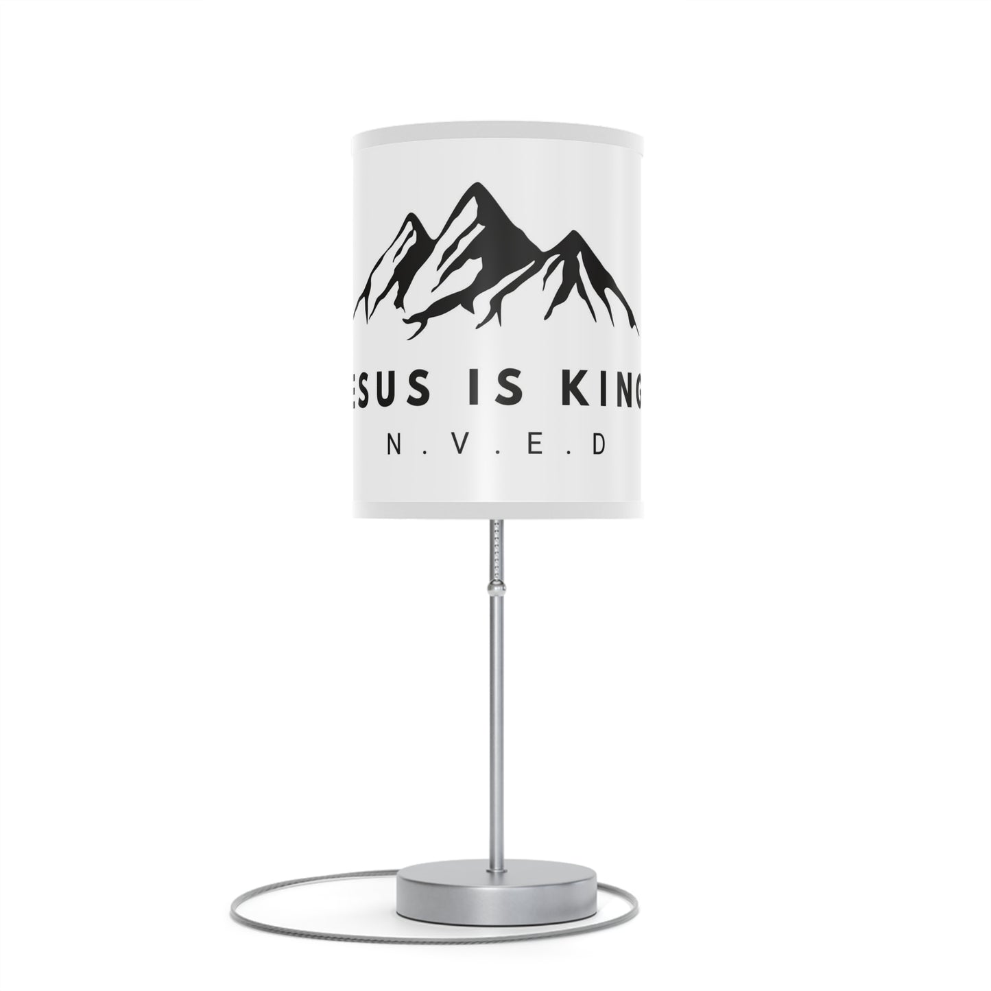Jesus Is King Lamp on a Stand, US|CA plug