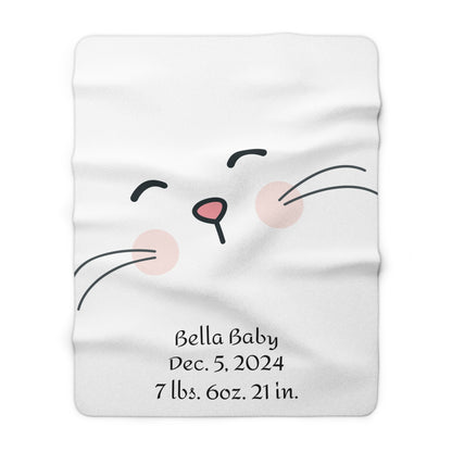 Newborn Baby Sherpa Fleece Blanket