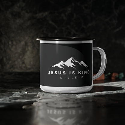 Jesus Is King Enamel Camp Cup