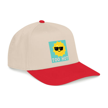 TOO HOT Sun with Sunglasses  Mid Profile Baseball Cap