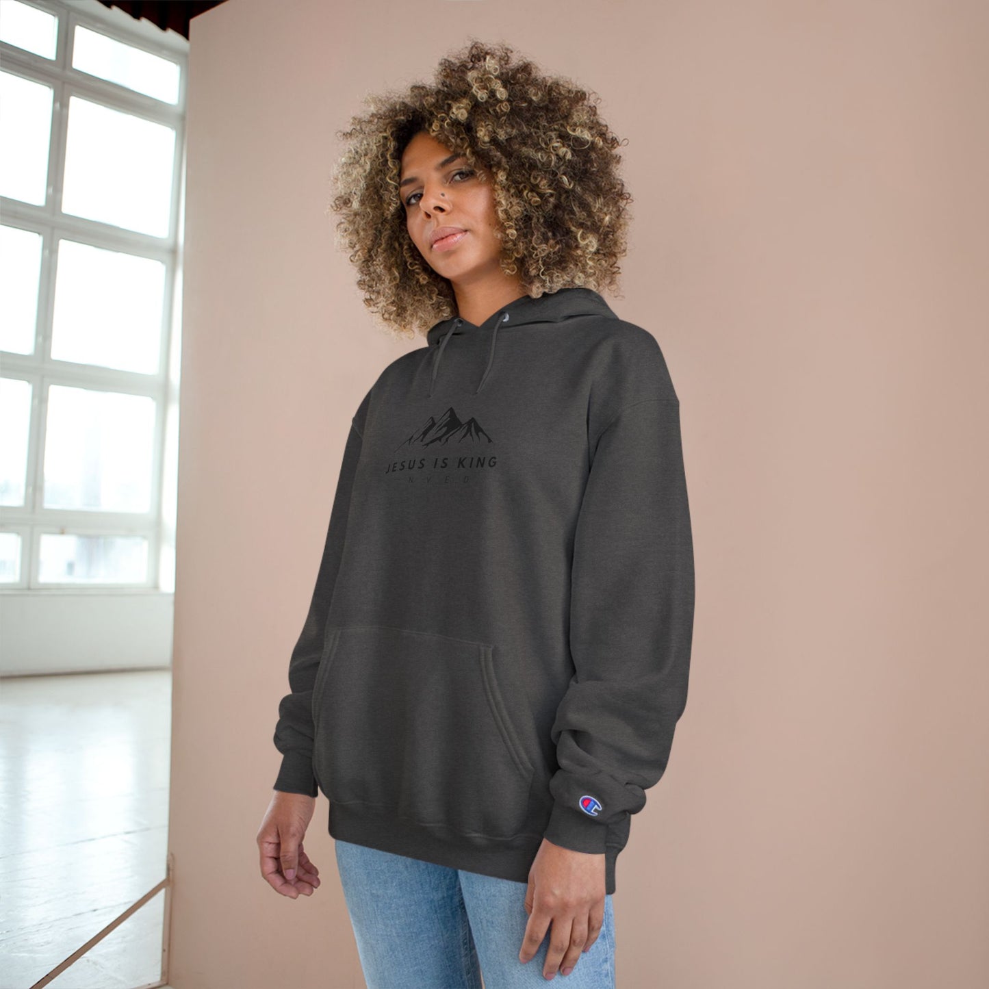 Jesus is King N.V.E.D Brand and Champion Hoodie Together!