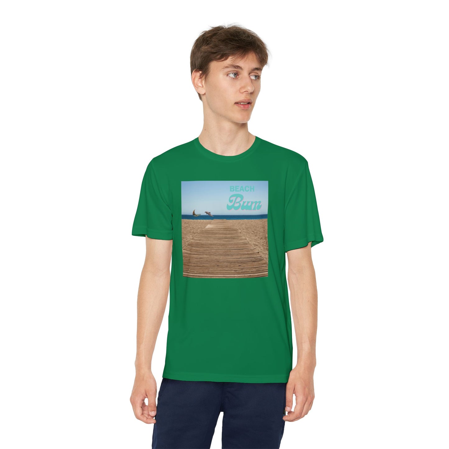 Beahc Bum T- Shirts Youth Competitor Tee
