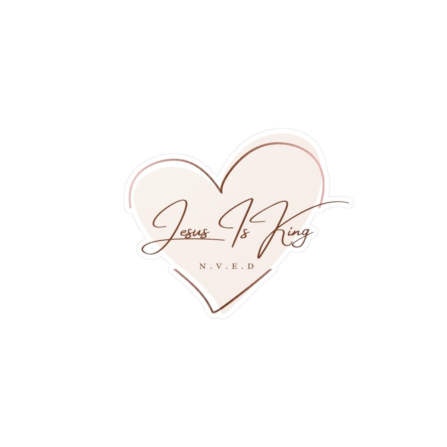 Jesus is King Kiss-Cut Vinyl Decals