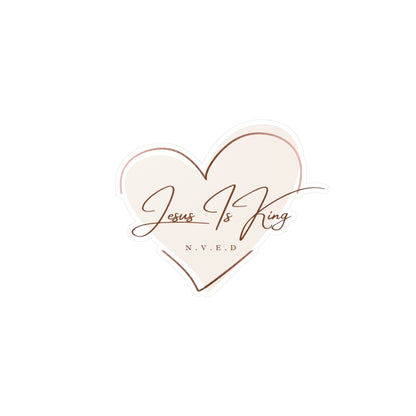 Jesus is King Kiss-Cut Vinyl Decals