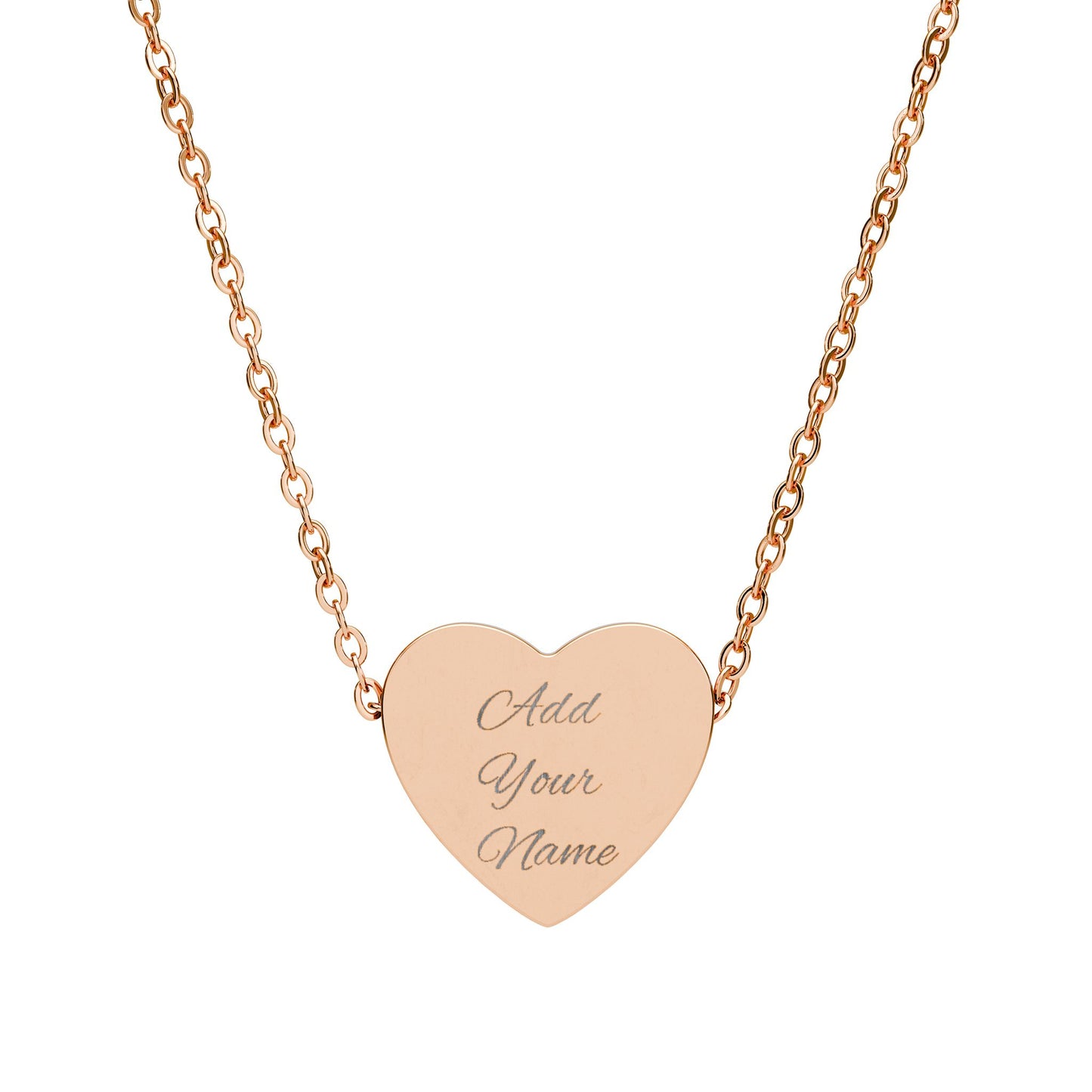 Personalize Heart Necklace (Engraving)