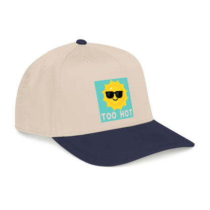 TOO HOT Sun with Sunglasses  Mid Profile Baseball Cap
