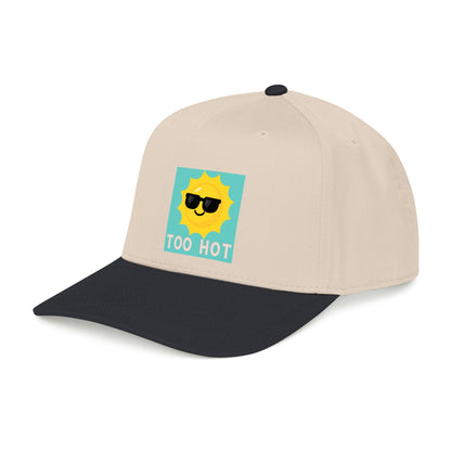 TOO HOT Sun with Sunglasses  Mid Profile Baseball Cap