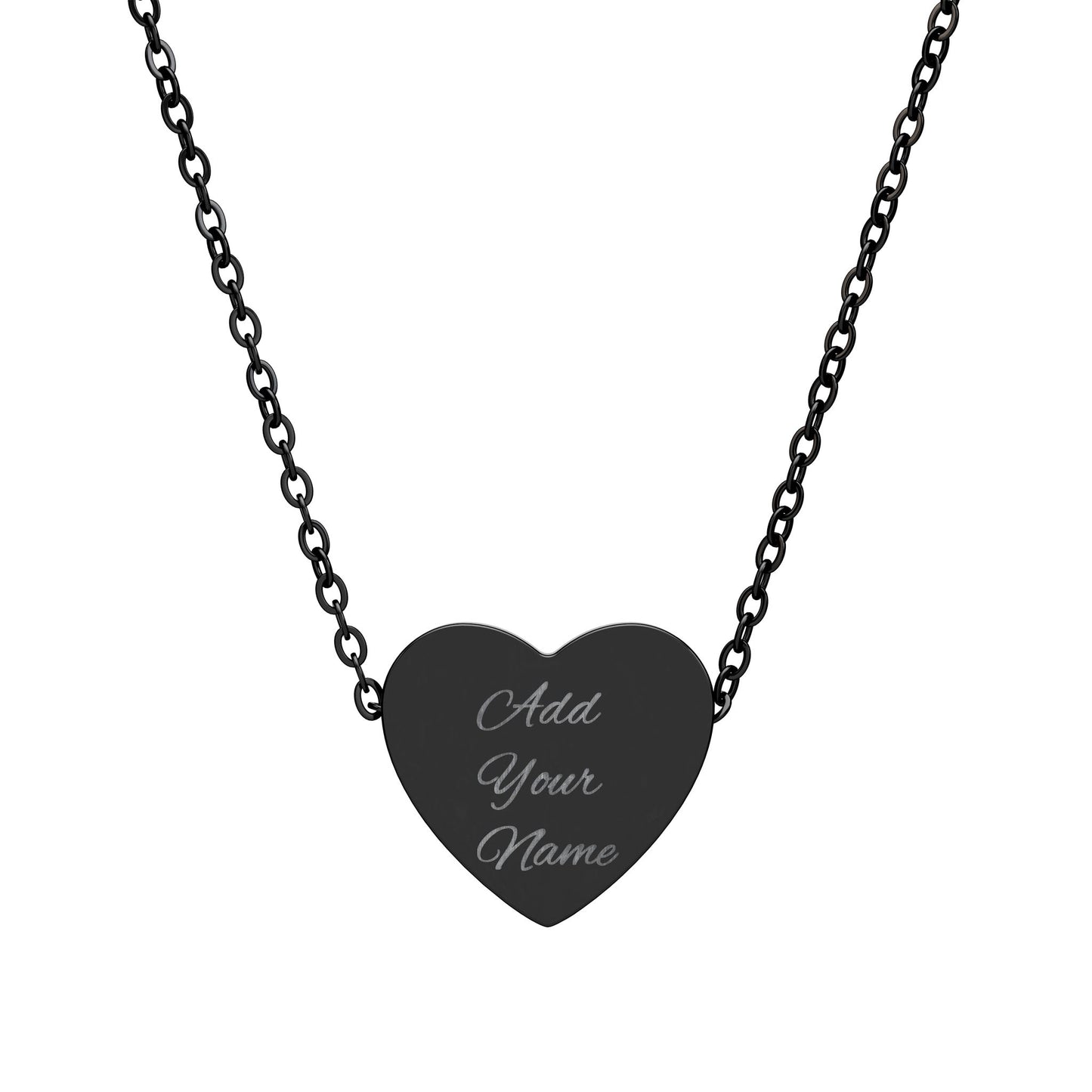 Personalize Heart Necklace (Engraving)
