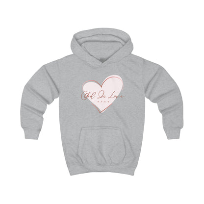 God Is Love Heart Kids Hoodie