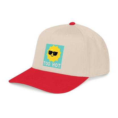 TOO HOT Sun with Sunglasses  Mid Profile Baseball Cap