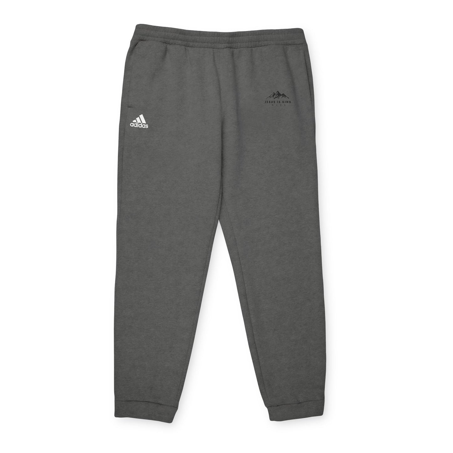 Jesus Is King Mountain Joggers — Religious Adidas-Style Sweatpants