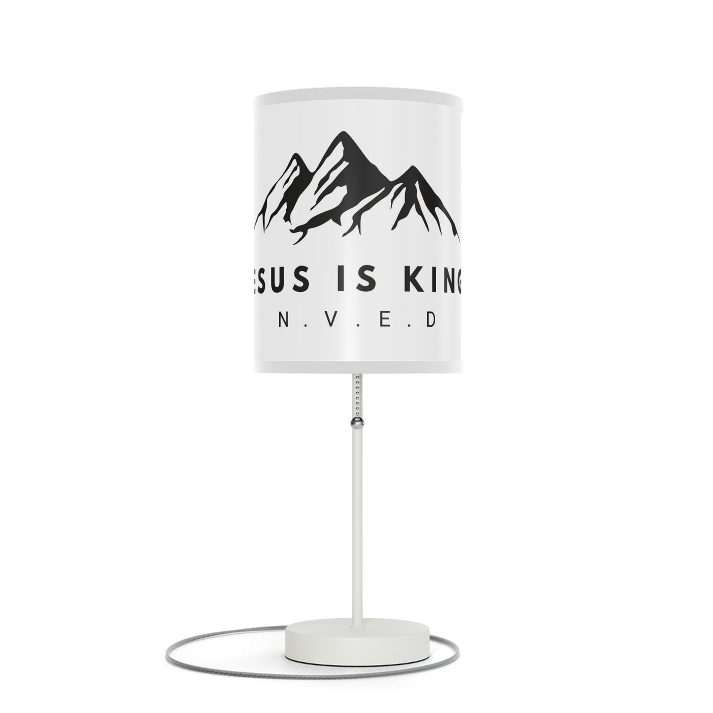 Jesus Is King Lamp on a Stand, US|CA plug