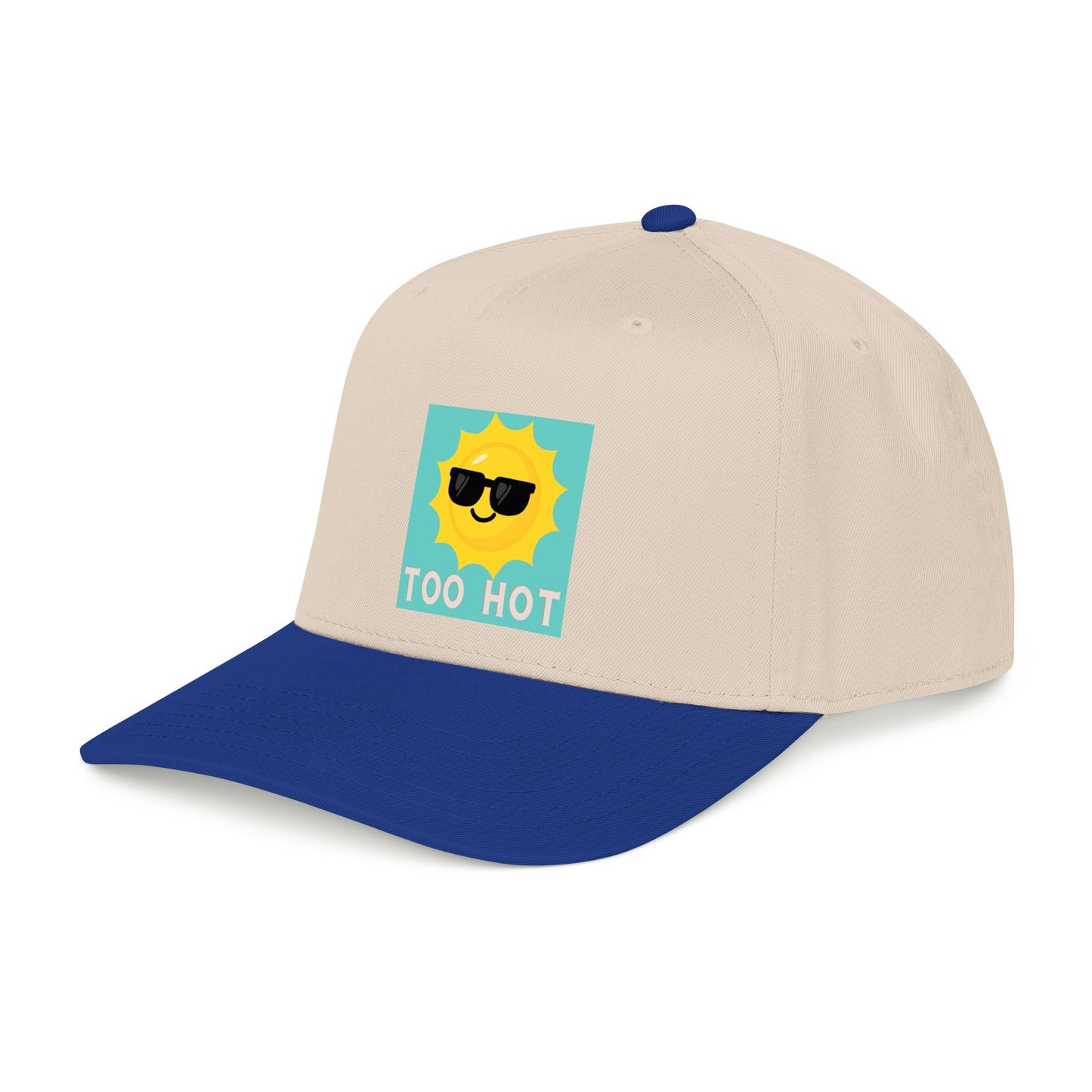 TOO HOT Sun with Sunglasses  Mid Profile Baseball Cap