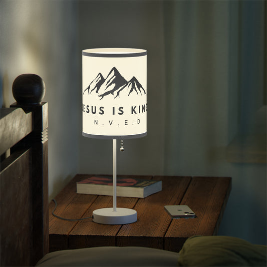 Jesus Is King Lamp on a Stand, US|CA plug