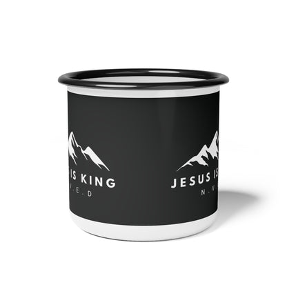 Jesus Is King Enamel Camp Cup